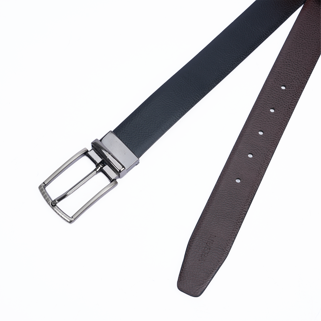 Genuine Leather Reversible Standard Lock Belt - Black | Coffee Brown