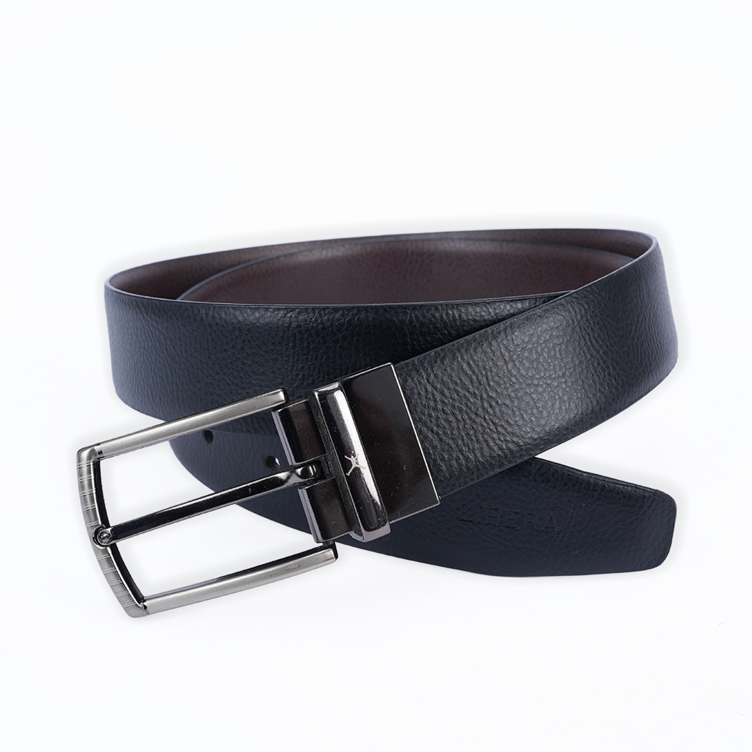 Genuine Leather Reversible Standard Lock Belt - Black | Coffee Brown