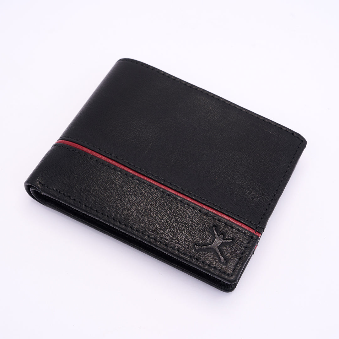 Genuine Leather RFID Wallet - Black