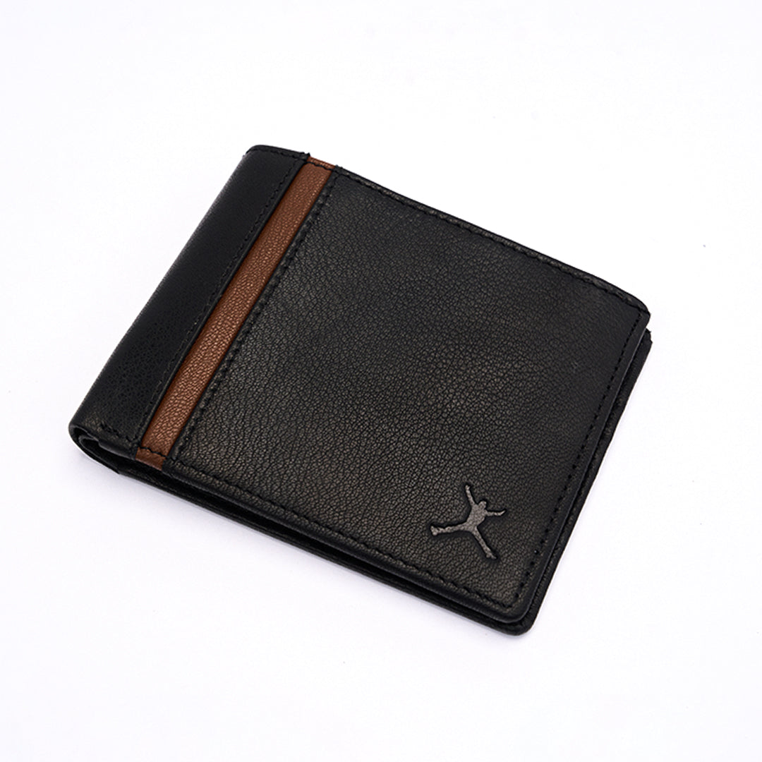 Genuine Leather RFID Wallet - Black