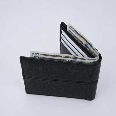 Genuine Leather RFID Wallet - Black