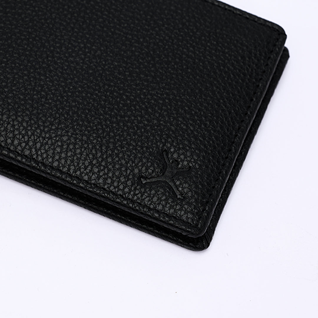 Genuine Leather RFID Wallet - Black