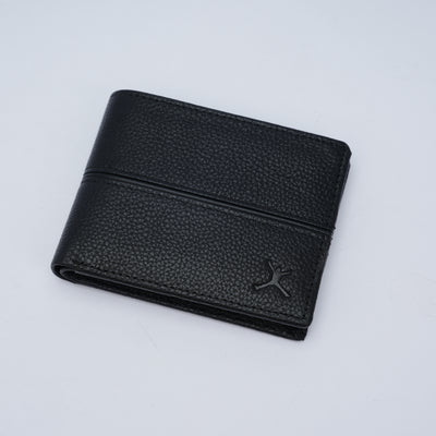 Genuine Leather RFID Wallet - Black