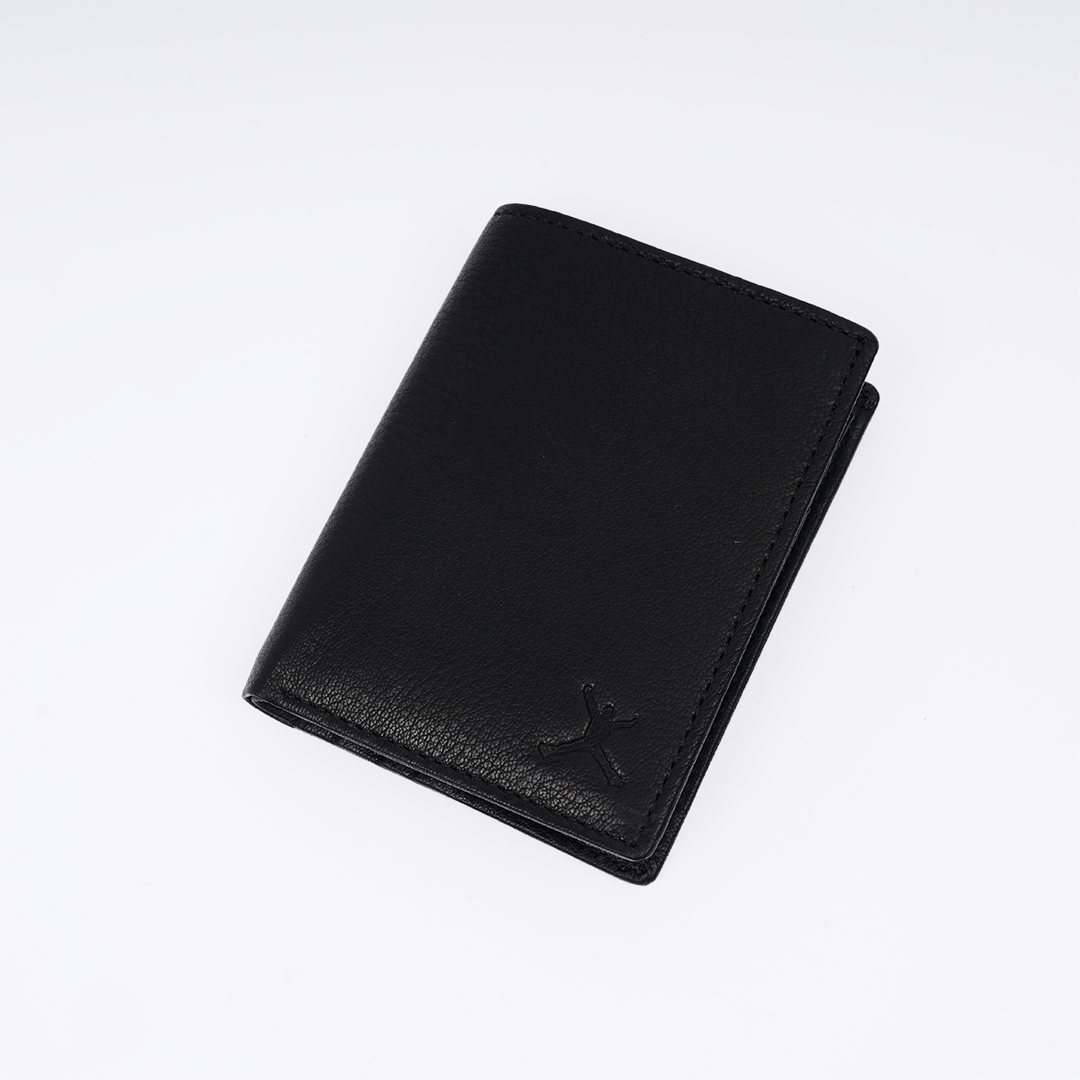 Genuine Leather RFID Hip Wallet - Black