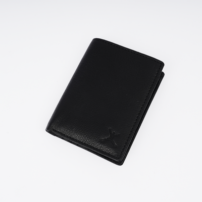 Genuine Leather RFID Hip Wallet - Black