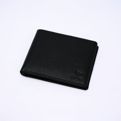 Genuine Leather RFID Wallet - Black