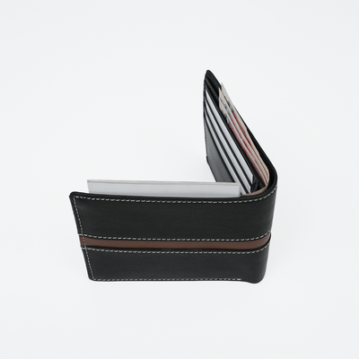 Genuine Leather RFID Wallet - Black