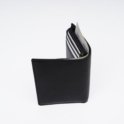 Genuine Leather RFID Hip Wallet - Black