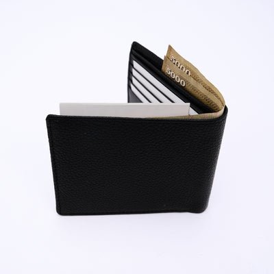 Genuine Leather RFID Wallet - Black
