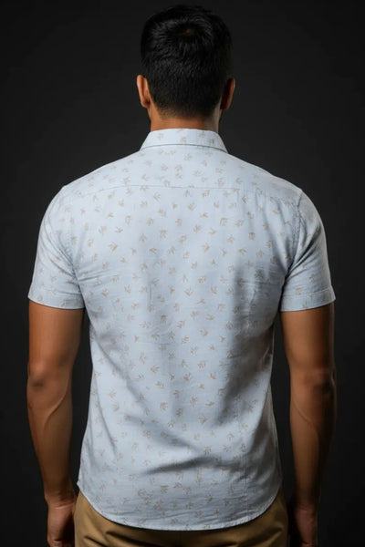 Slim Fit Printed S/S Shirt