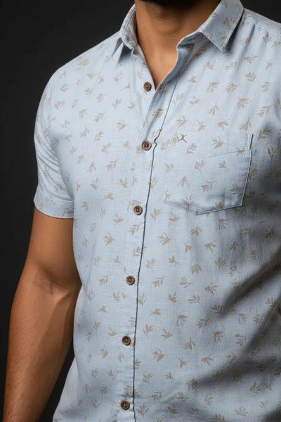 Slim Fit Printed S/S Shirt