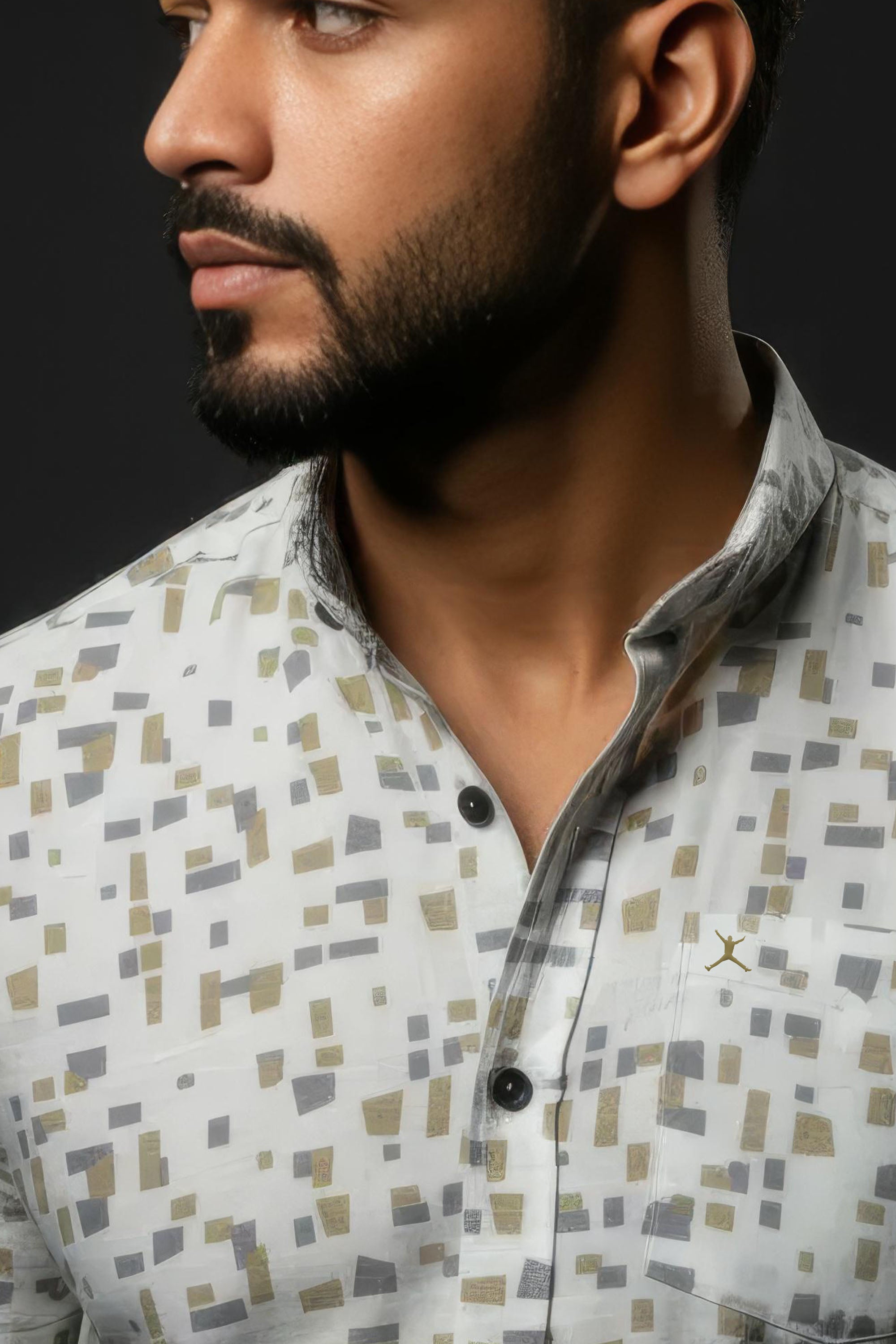 Slim Fit Printed S/S Shirt