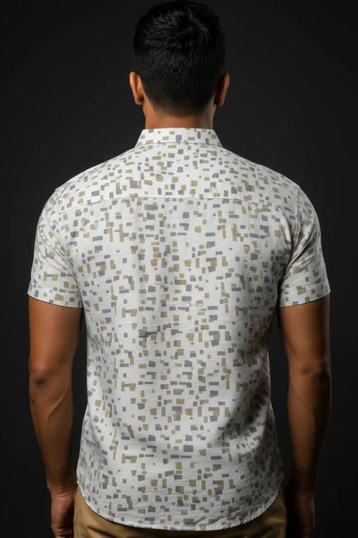 Slim Fit Printed S/S Shirt