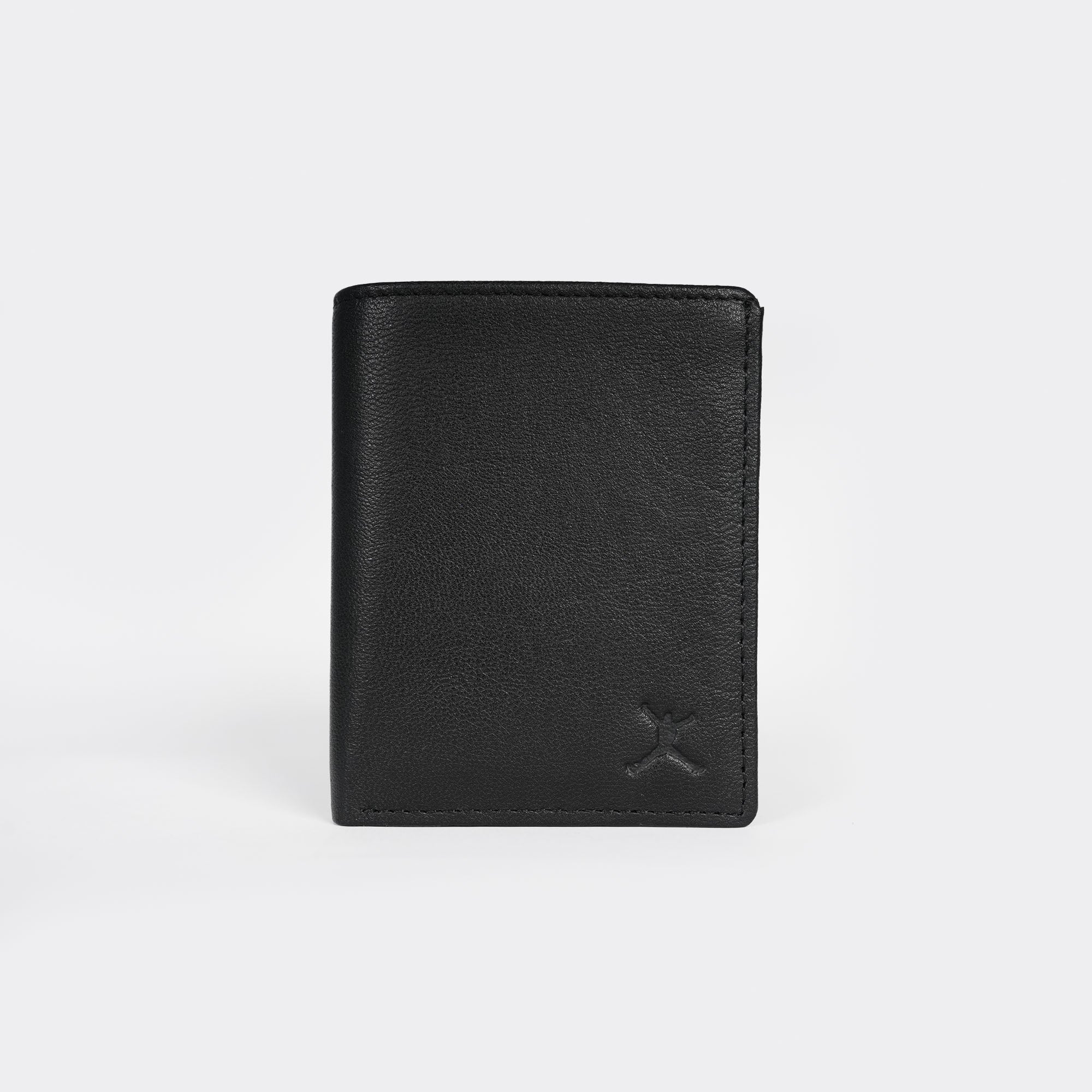 Genuine Leather RFID Hip Wallet - Black