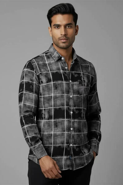 Slim Fit Printed L/S Shirt