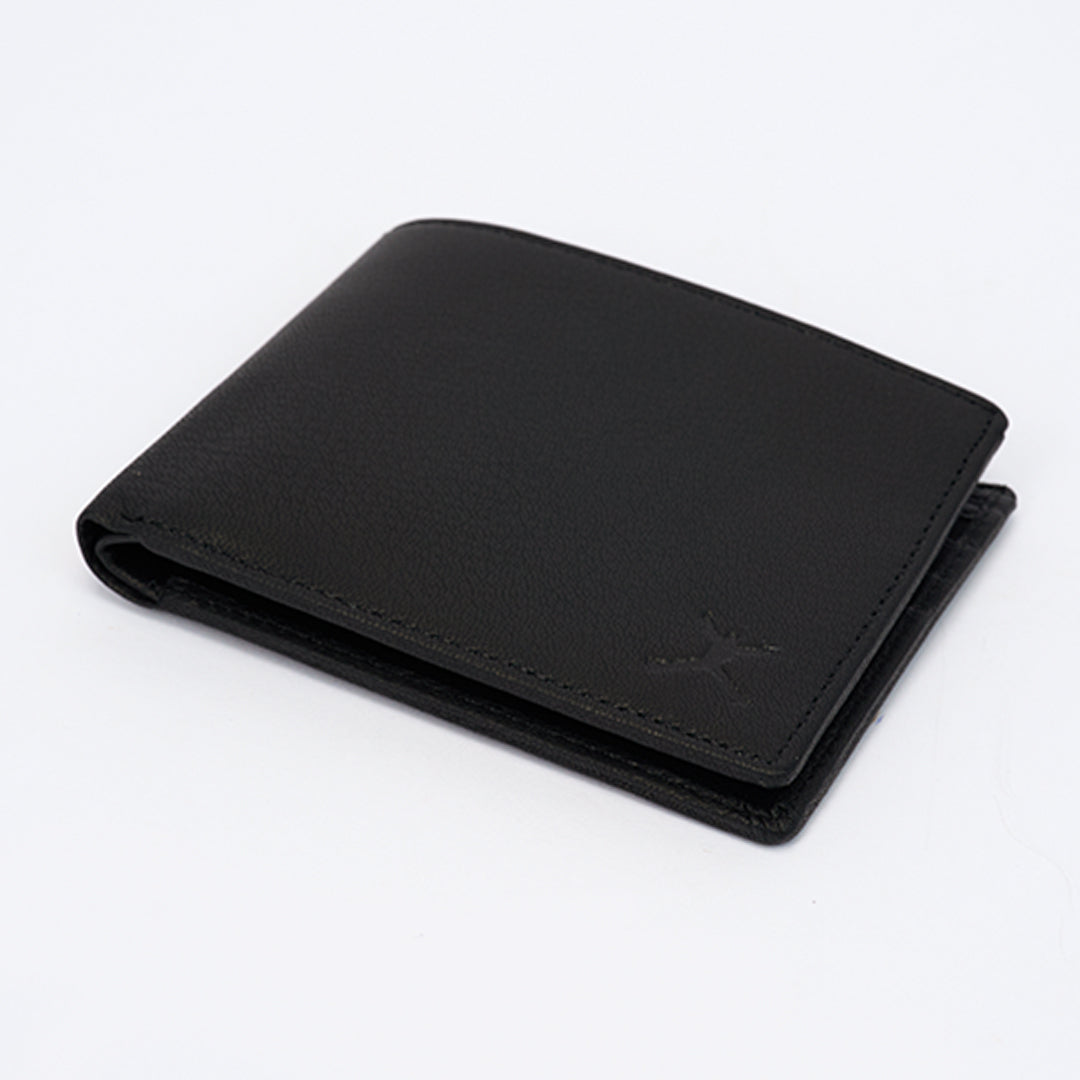 Genuine Leather RFID Wallet - Black