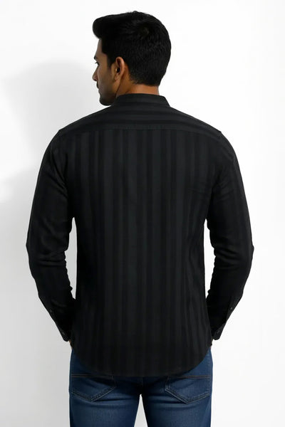 Slim Fit Cotton Plain L/S Shirt