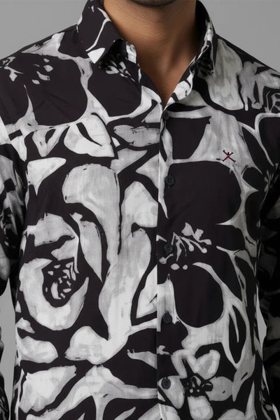 Slim Fit Printed L/S Shirt