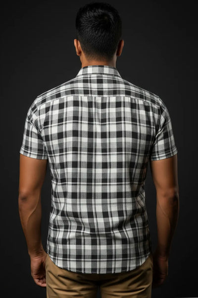 Slim Fit Check Shirt - S/S Shirt