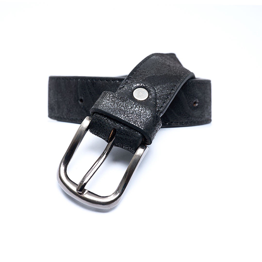 Ladies Leather Casual Belt - Black