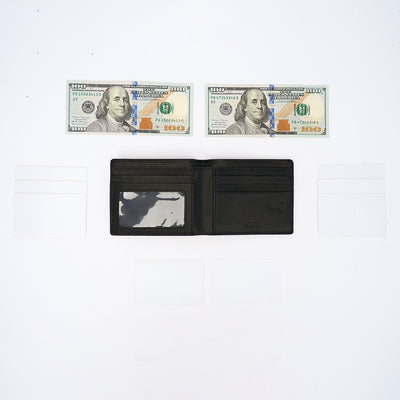 Genuine Leather RFID Wallet - Black