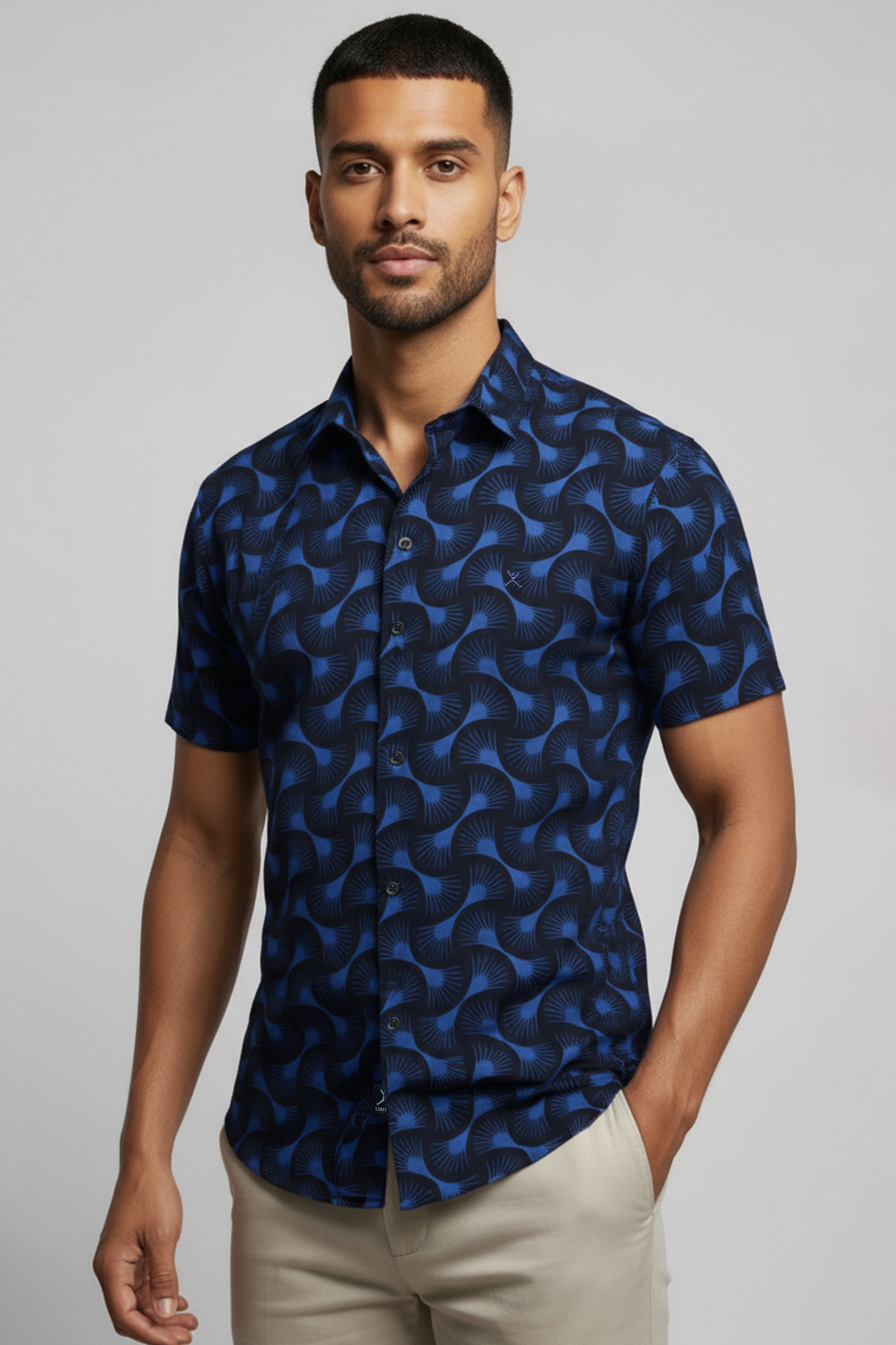 Slim Fit Printed L/S Shirt