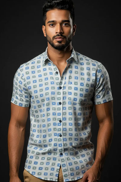 Slim Fit Printed - S/S Shirt