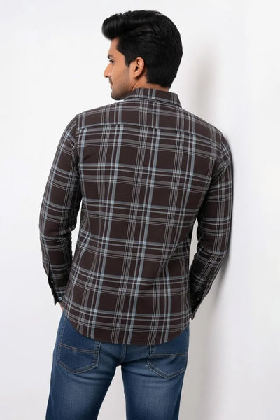 Slim Fit Cotton Check L/S Shirt