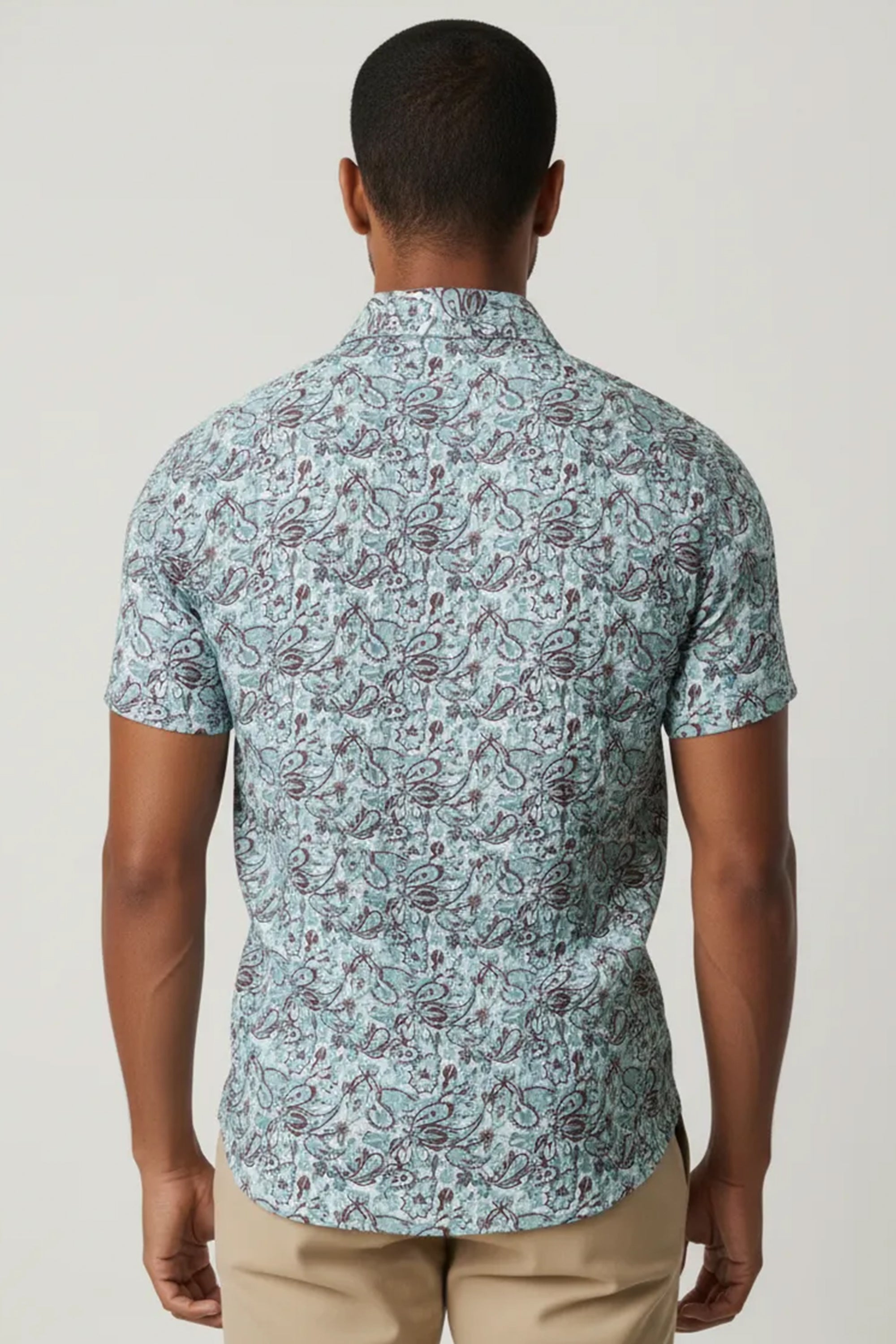 Slim Fit Printed S/S Shirt