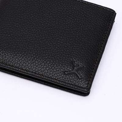 Genuine Leather RFID Wallet - Coffee Brown