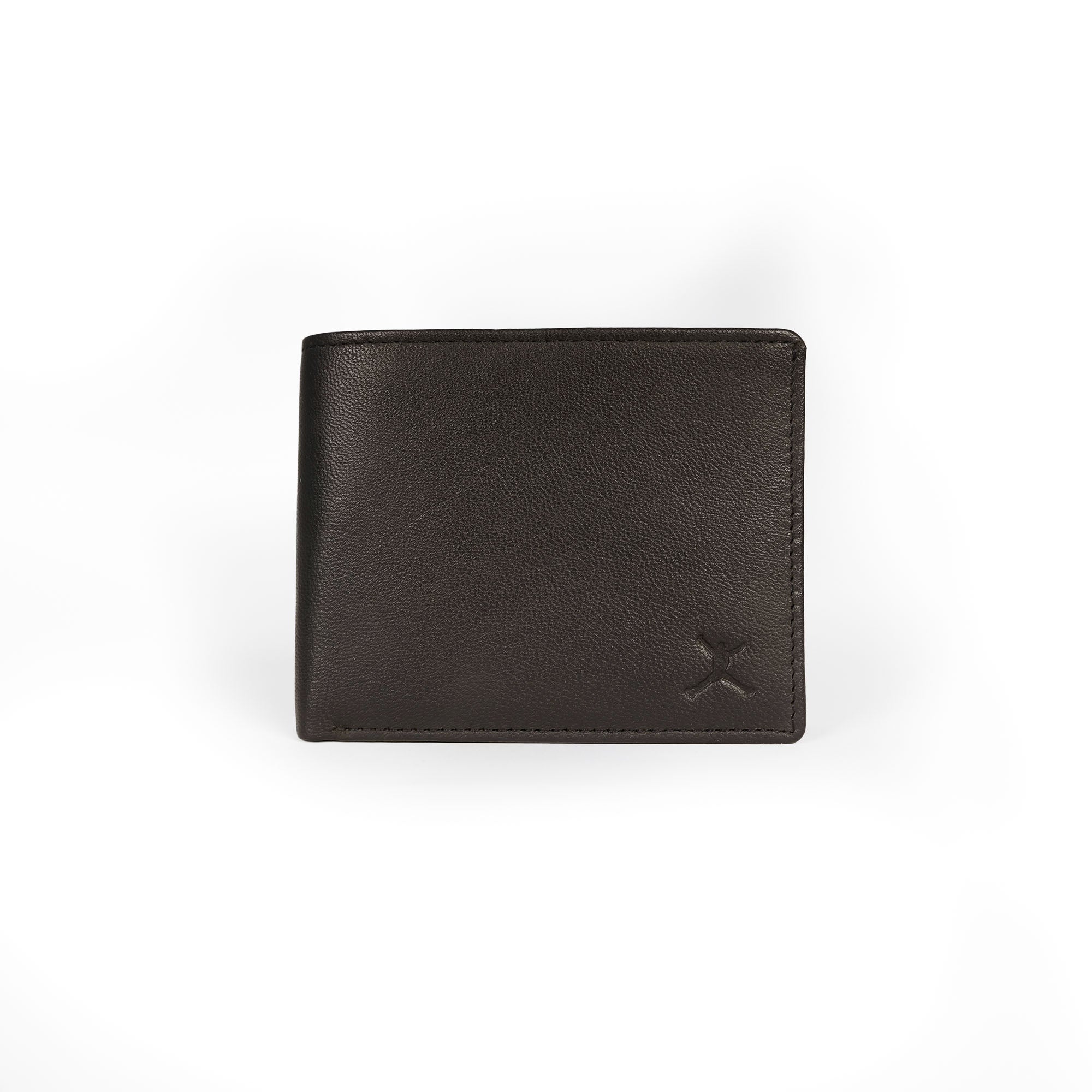 Genuine Leather RFID Wallet - Coffee Brown