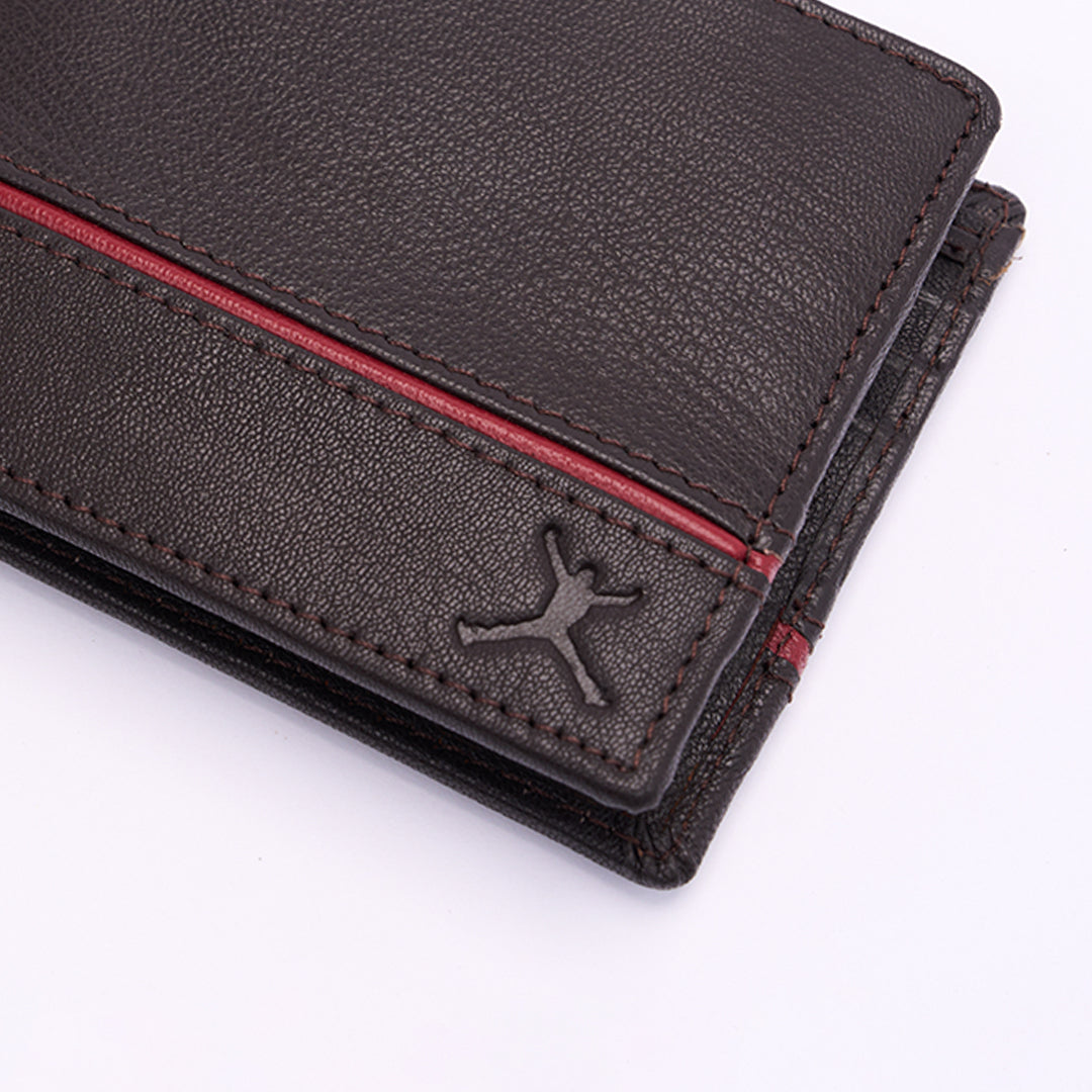Genuine Leather RFID Wallet - Coffee Brown
