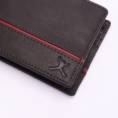 Genuine Leather RFID Wallet - Coffee Brown