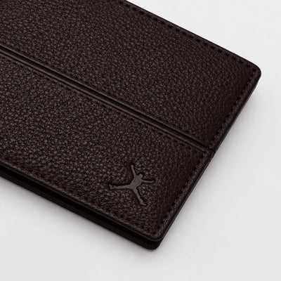 Genuine Leather RFID Wallet - Coffee Brown