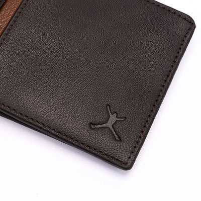 Genuine Leather RFID Wallet - Coffee Brown