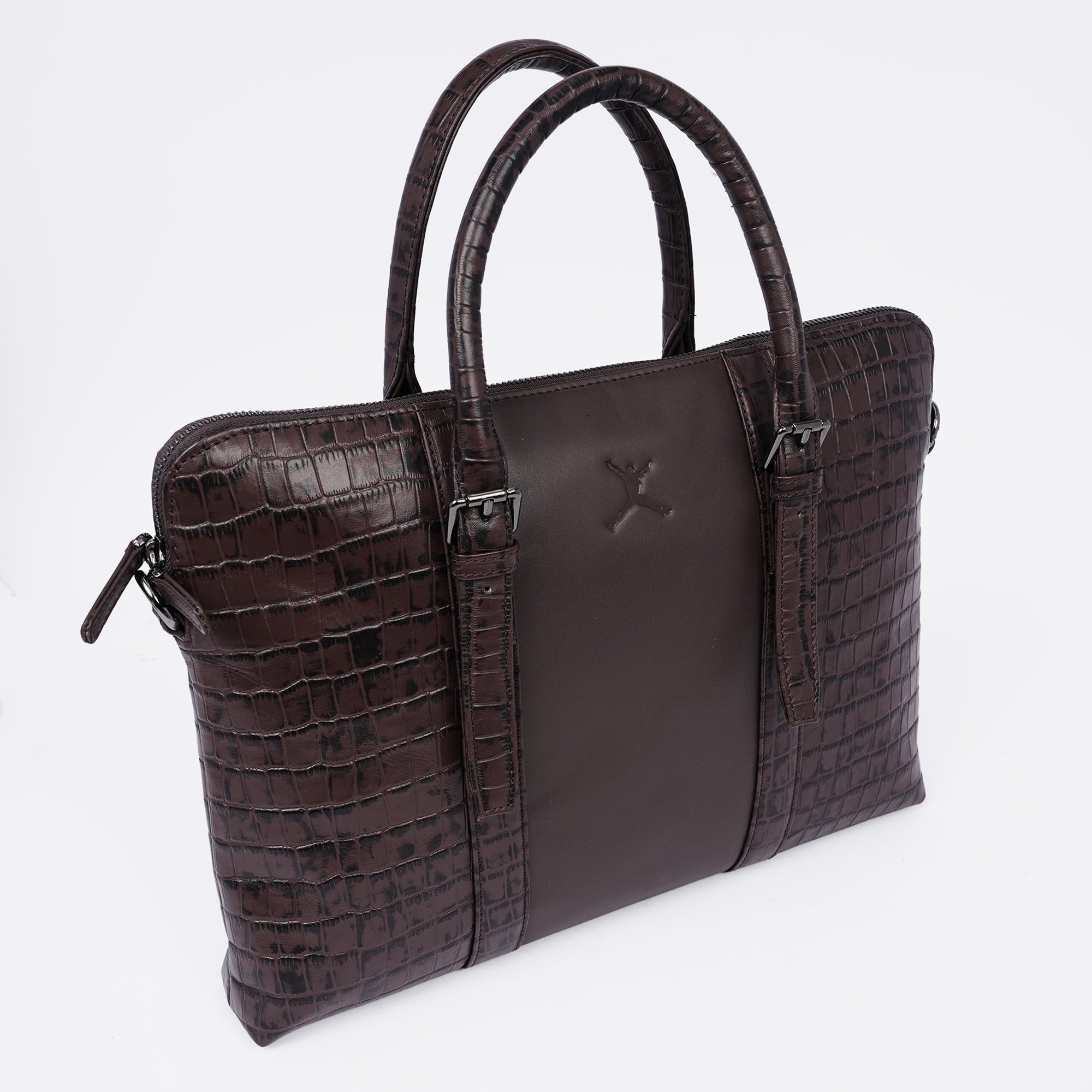 Italian Leather Executive Bag - Coffee Brown