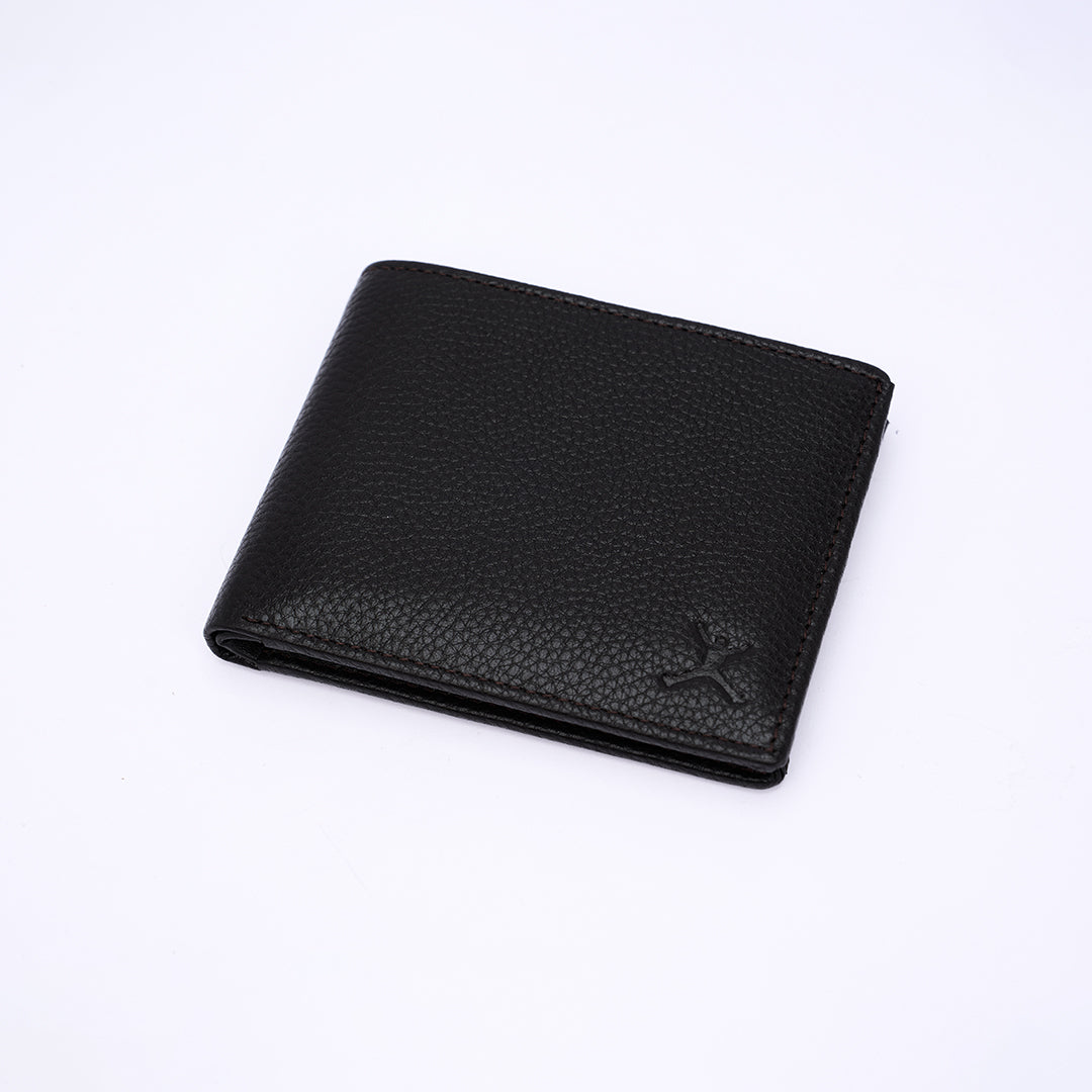 Genuine Leather RFID Wallet - Coffee Brown
