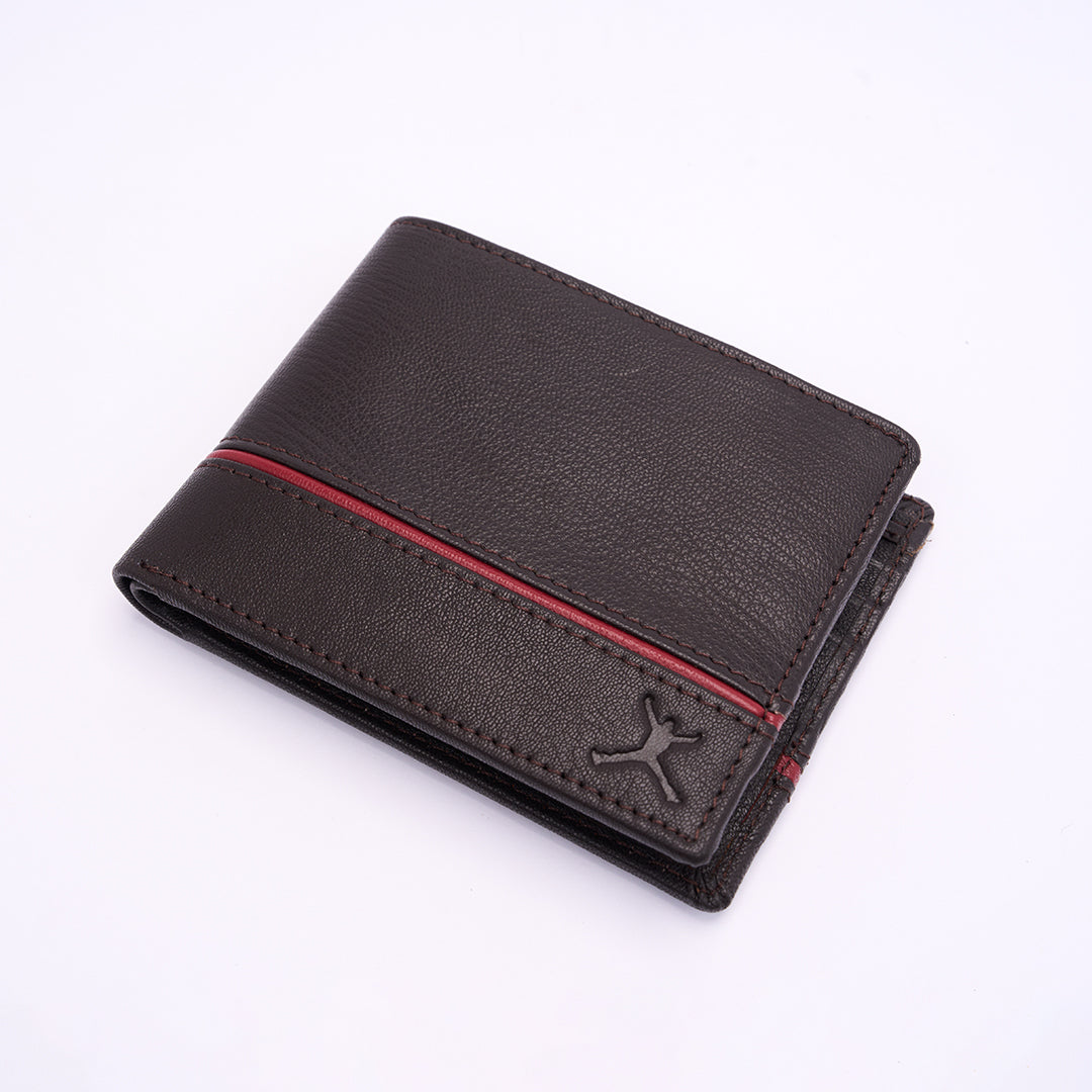 Genuine Leather RFID Wallet - Coffee Brown
