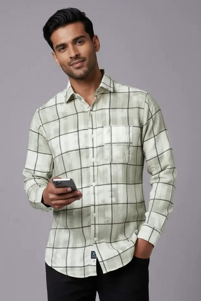 Slim Fit Printed L/S Shirt