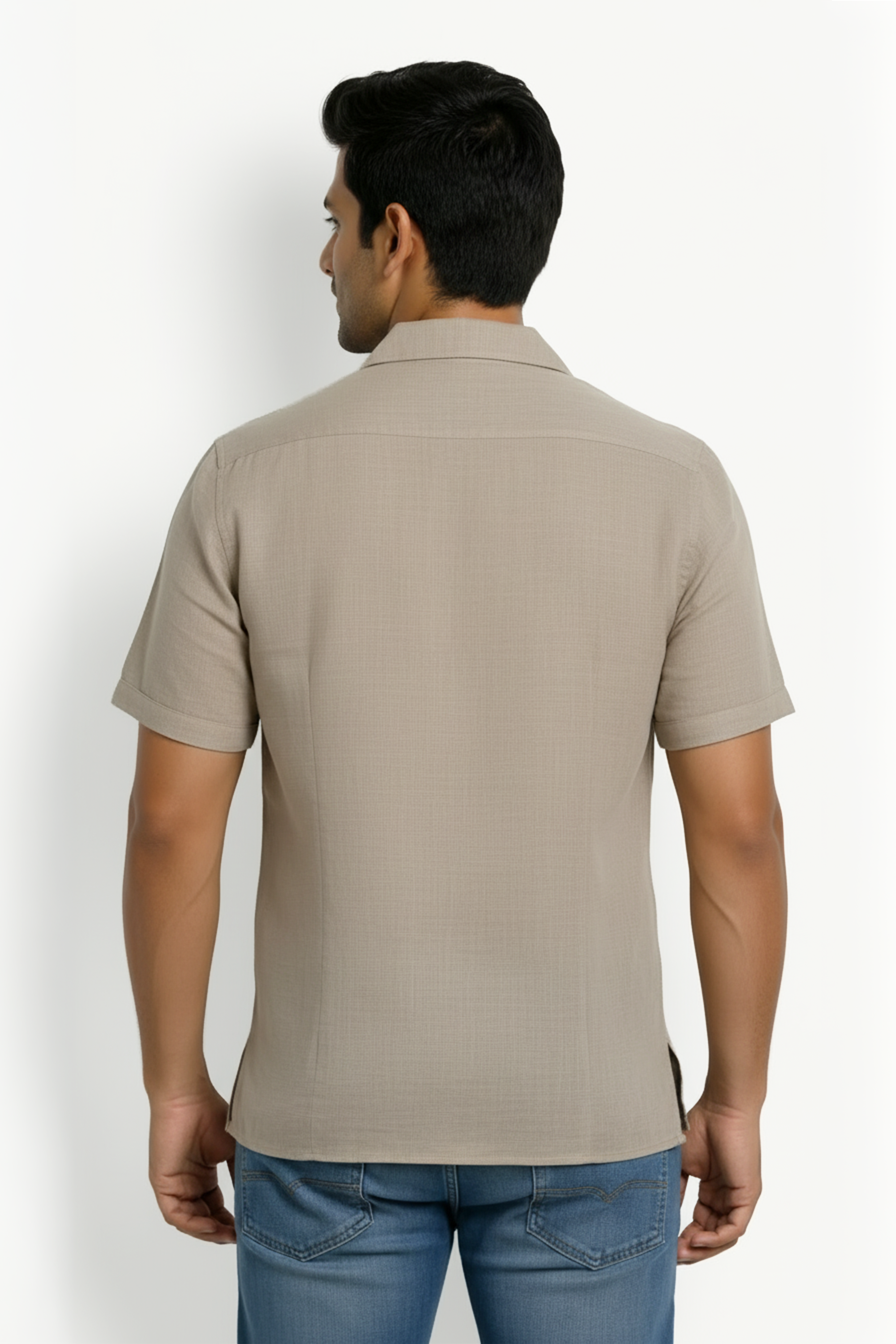 Slim Fit Cotton Printed S/S Shirt
