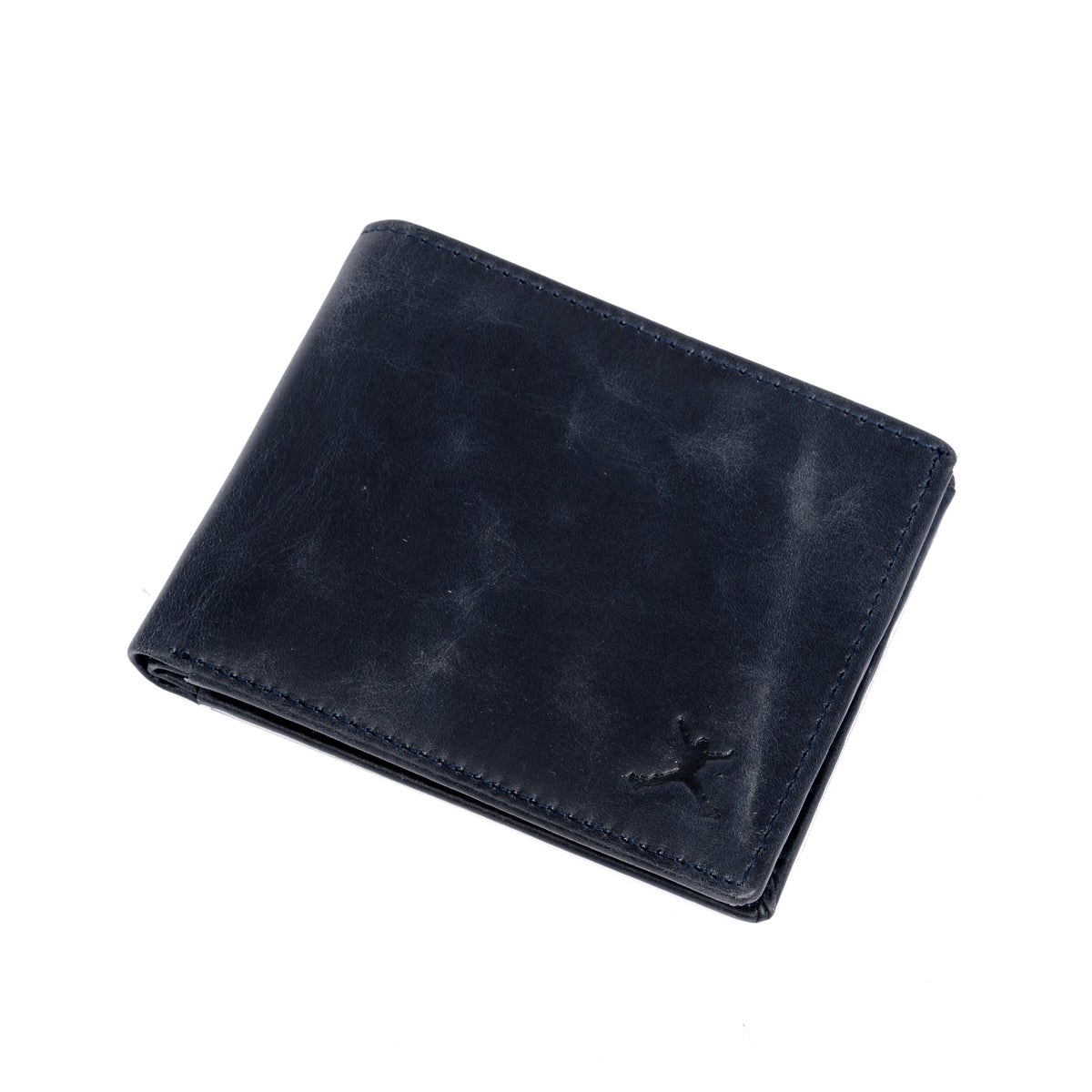 Italian Leather RFID Wallet - Navy
