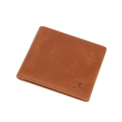 Italian Leather RFID Wallet - Tan