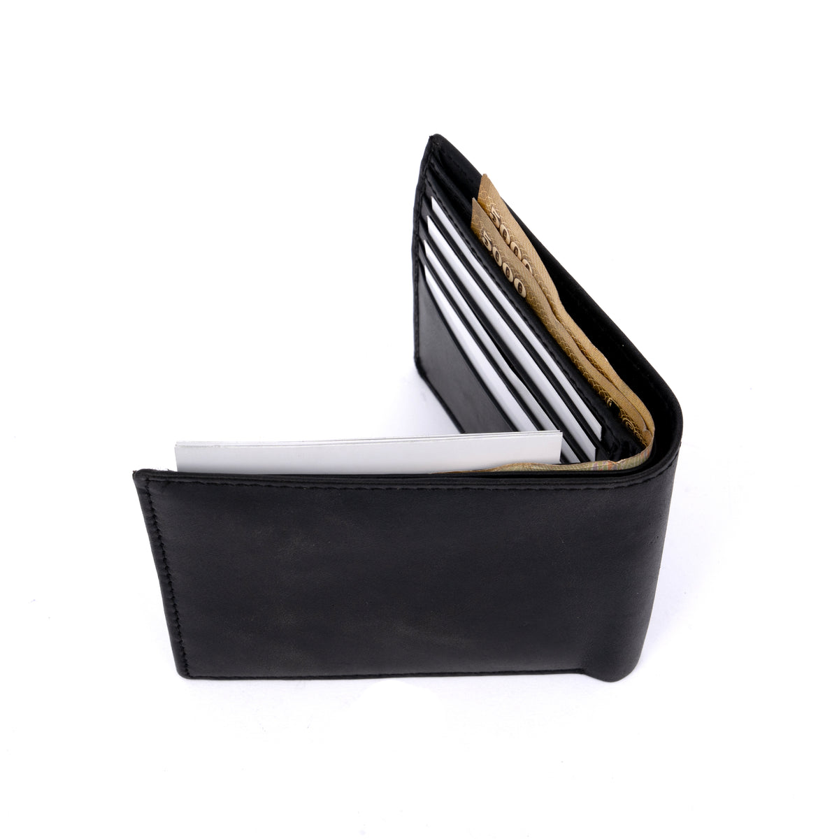 Italian Leather RFID Wallet - Black