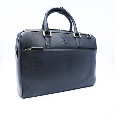 Italian Leather Executive Bag - Black