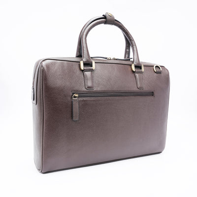 Italian Leather Executive Bag - Coffee Brown
