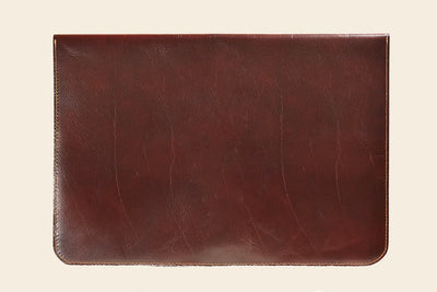 Leather Laptop Sleeve - Dark Brown