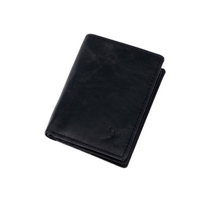 Italian Leather RFID Hip Wallet - Black