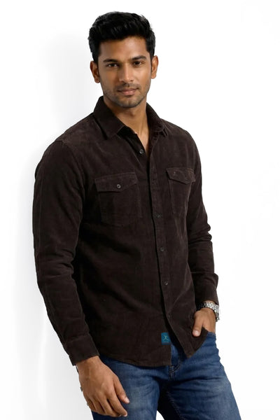 Slim Fit Cotton Corduroy L/S Shirt