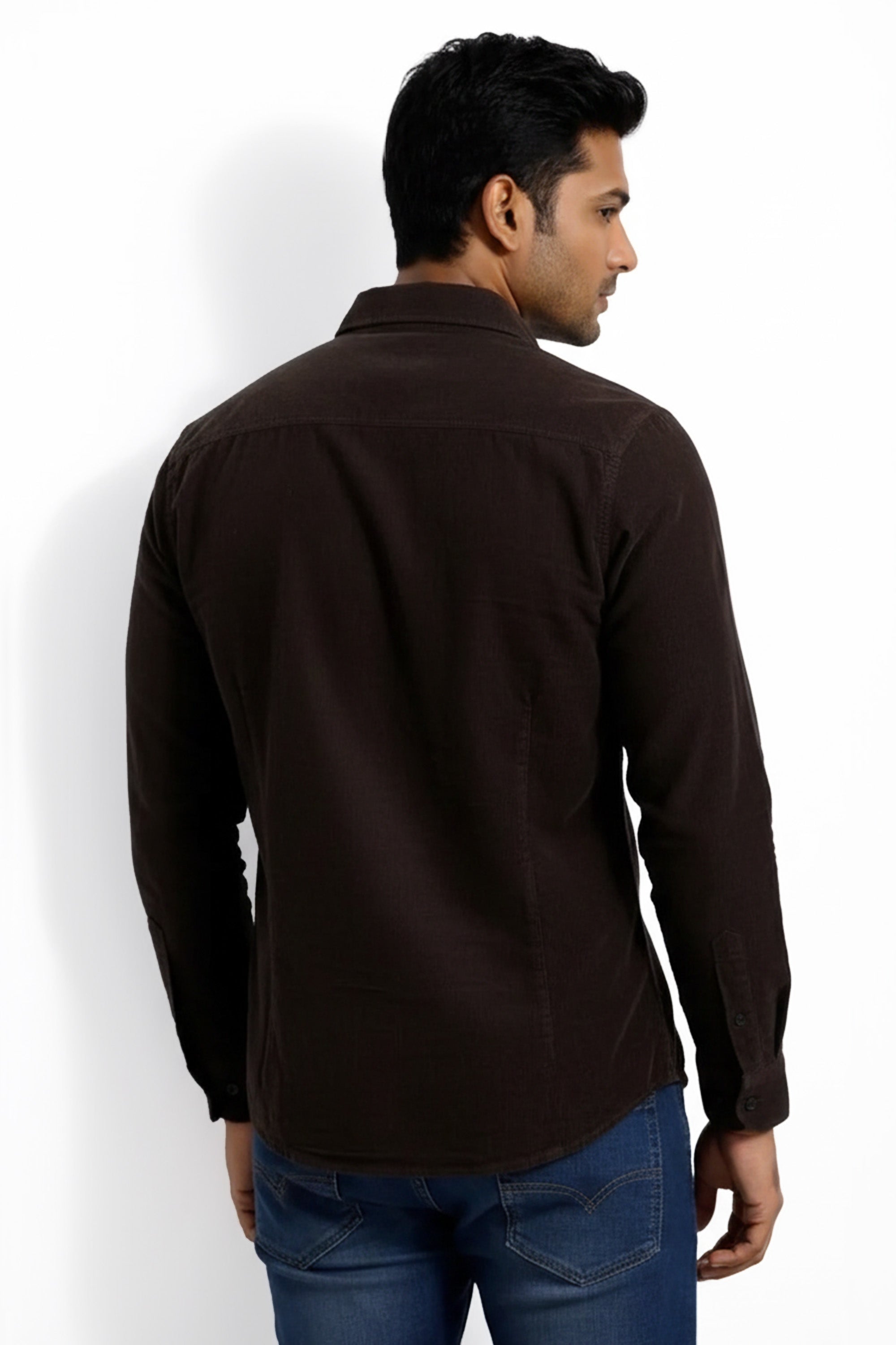 Slim Fit Cotton Corduroy L/S Shirt