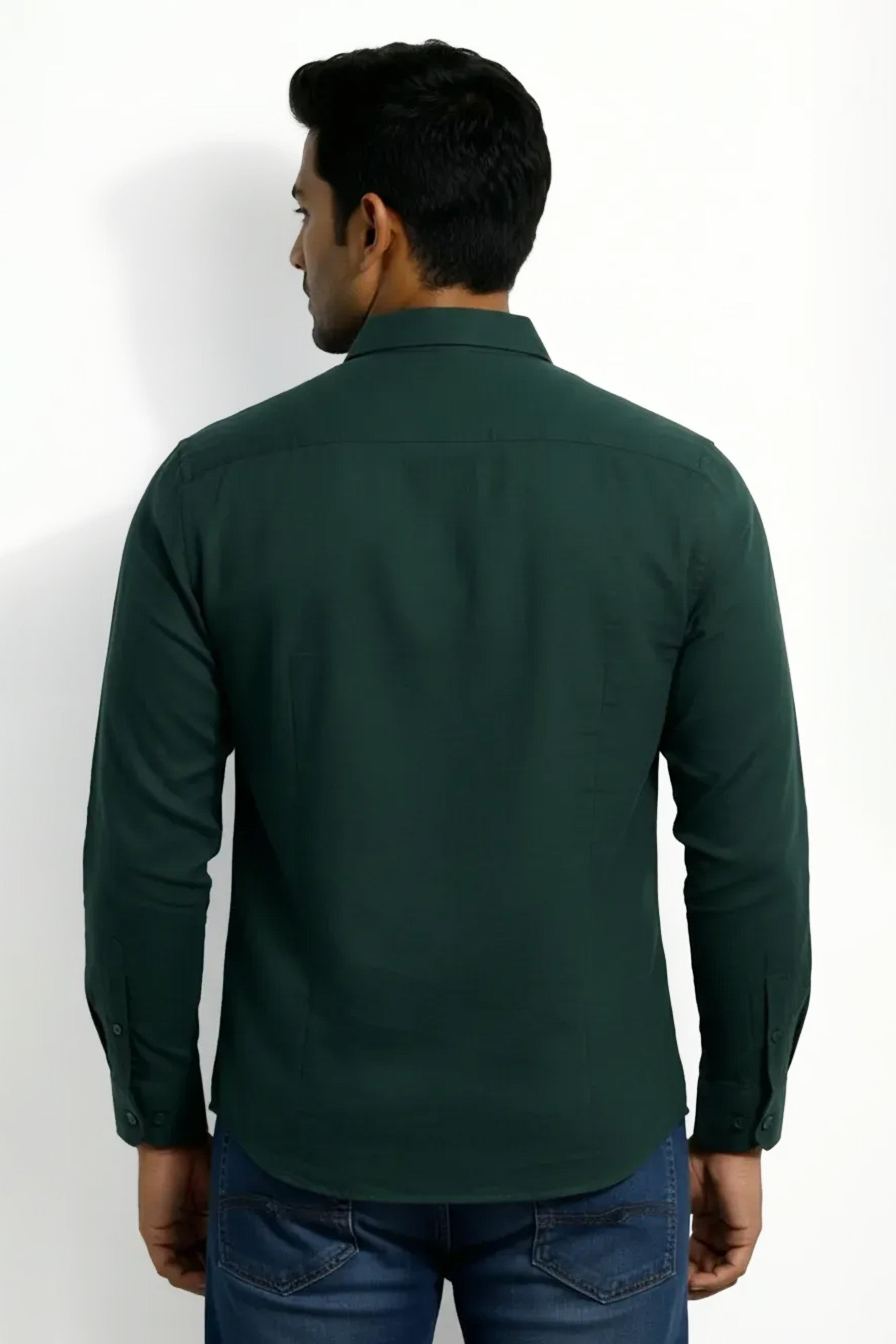 Slim Fit Cotton Linen L/S Shirt